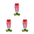 thumbnail image 4 of Bewildely Chimenea colgante de Navidad Adorno de dibujos animados Vacaciones Interior Árbol de peluche Decoración colgante Suministros rústicos Tipo 2 Tipo 2 3piezas Bewildely CBP182385, 4 of 6