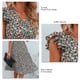 thumbnail image 3 of Vestido De Manga Con Volantes, Vestido Con Estampado Floral Informal De Poliéster Para Fiestas Navideñas Para Ir De Compras ANGGREK Otros, 3 of 6