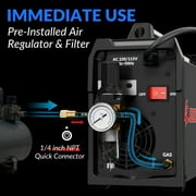 GZ GUOZHI 50Amp Plasma Cutter, Dual Voltage 110V/220V, 10MM Clean Cut, Air Cutter with Pre-Flow, Post-Gas, 2T/4T Modes
