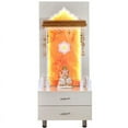 thumbnail image 2 of White Designer Textured Wooden Mandir With LED / Mandir For Home & Office / Temple For Home / Pooja Ghar / Mandir With Lights /Storage, 2 of 5