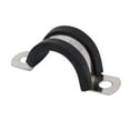 thumbnail image 3 of 20mm Dia EPDM Rubber Lined U Shaped Pipe Tube Wire Clamps Clips 5pcs, 3 of 3