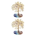 thumbnail image 1 of Cateissary Adorno de árbol de piedras de cristal hecho a mano, adecuado para cualquier ocasión, materiales, exquisita decoración del hogar Type2 NO2, 1 of 6