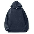 thumbnail image 6 of Men's Solid Color Long Sleeved Hooded Sequin Pullover Hoodie Hoodie, 6 of 7