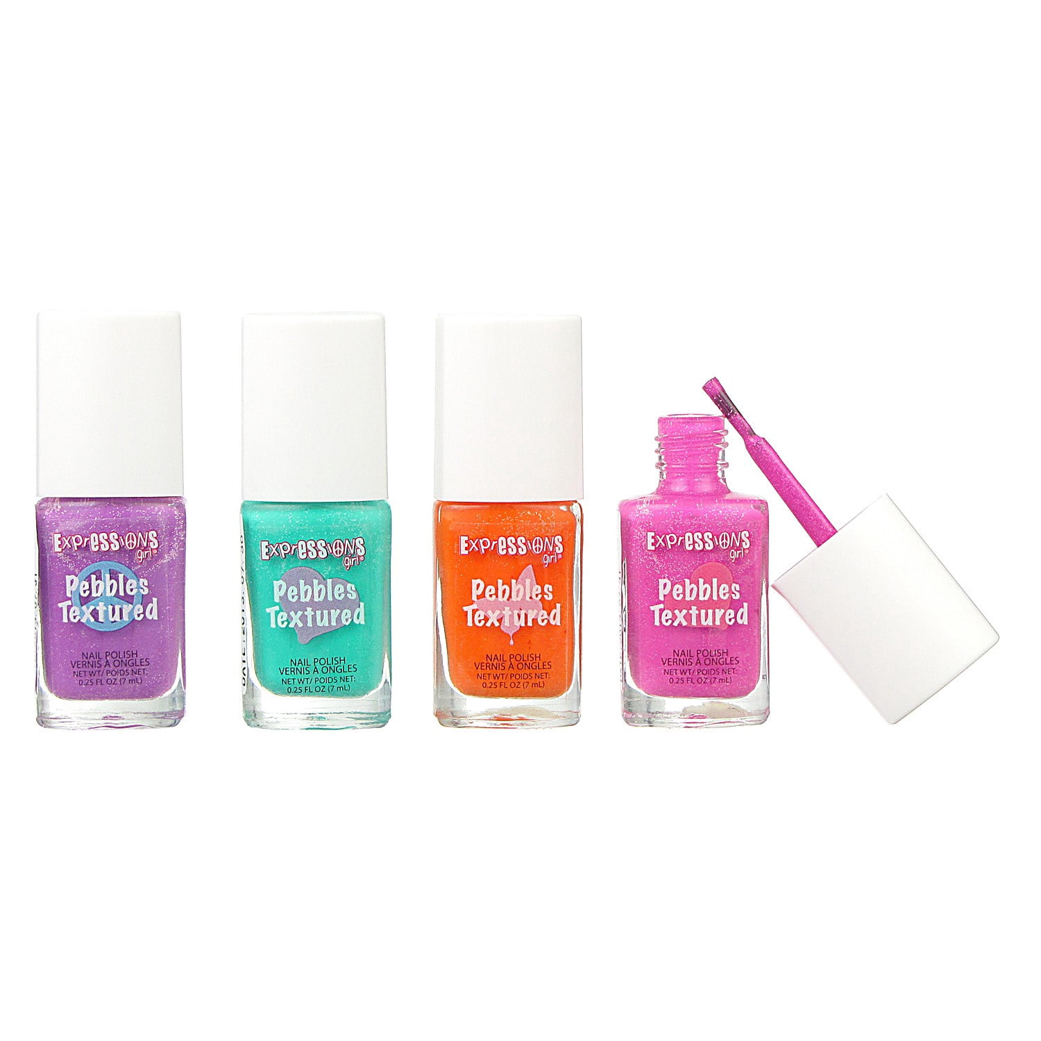 Expressions Girl Pebbles Nail Polish, 4 Ct