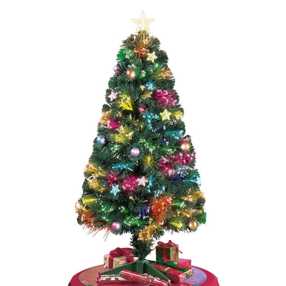 Tabletop Christmas Tree w/ Color Changing Fiber Optic Lights - 47