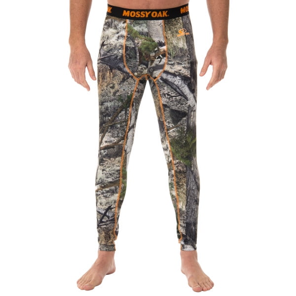 Realtree and Mossy Oak Men's Camouflage Hunting Thermal Base Layer Bottom by Intradeco