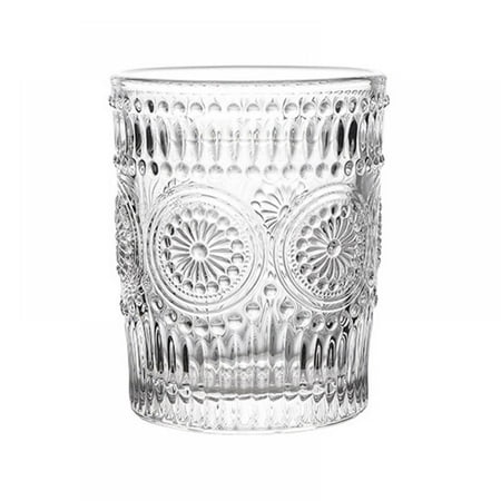 

Clearance! Retro Ins Sun Flower Gold Rim Glass Water Cup New products