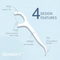 thumbnail image 4 of Floss Picks 200 Count Dental Sticks Tooth Picks Flossers Teeth Cleaning Tools with Toothpicks, 4 of 4