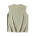 thumbnail image 4 of Cmfcve Men's Oversized Sleeveless Tank Top Crew Neck Casual Muscle Shirt for Big & Tall Soild Basic Dry Fit Activewear for Gym Workout Training Running, 4 of 5