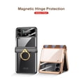 thumbnail image 5 of For Samsung Galaxy Z Flip4 5G Phone Case，Luxury Ring Holder Magnetic Case，Shockproof Hard PC Case, 5 of 5
