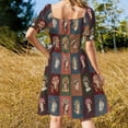 thumbnail image 3 of Vestido de manga corta The Saints of Sunnydale vestidos elegantes para mujer vestido de promoción para mujer, 3 of 6