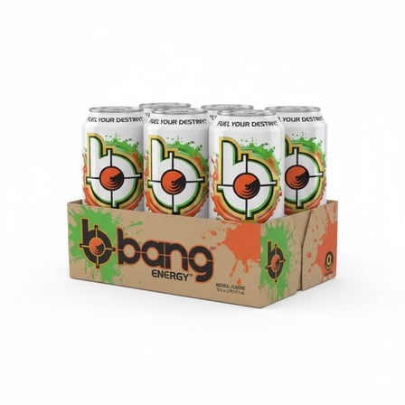 Bang Energy Peach Mango, Sugar-Free Energy Drink, 16-Ounce (Pack of 6)