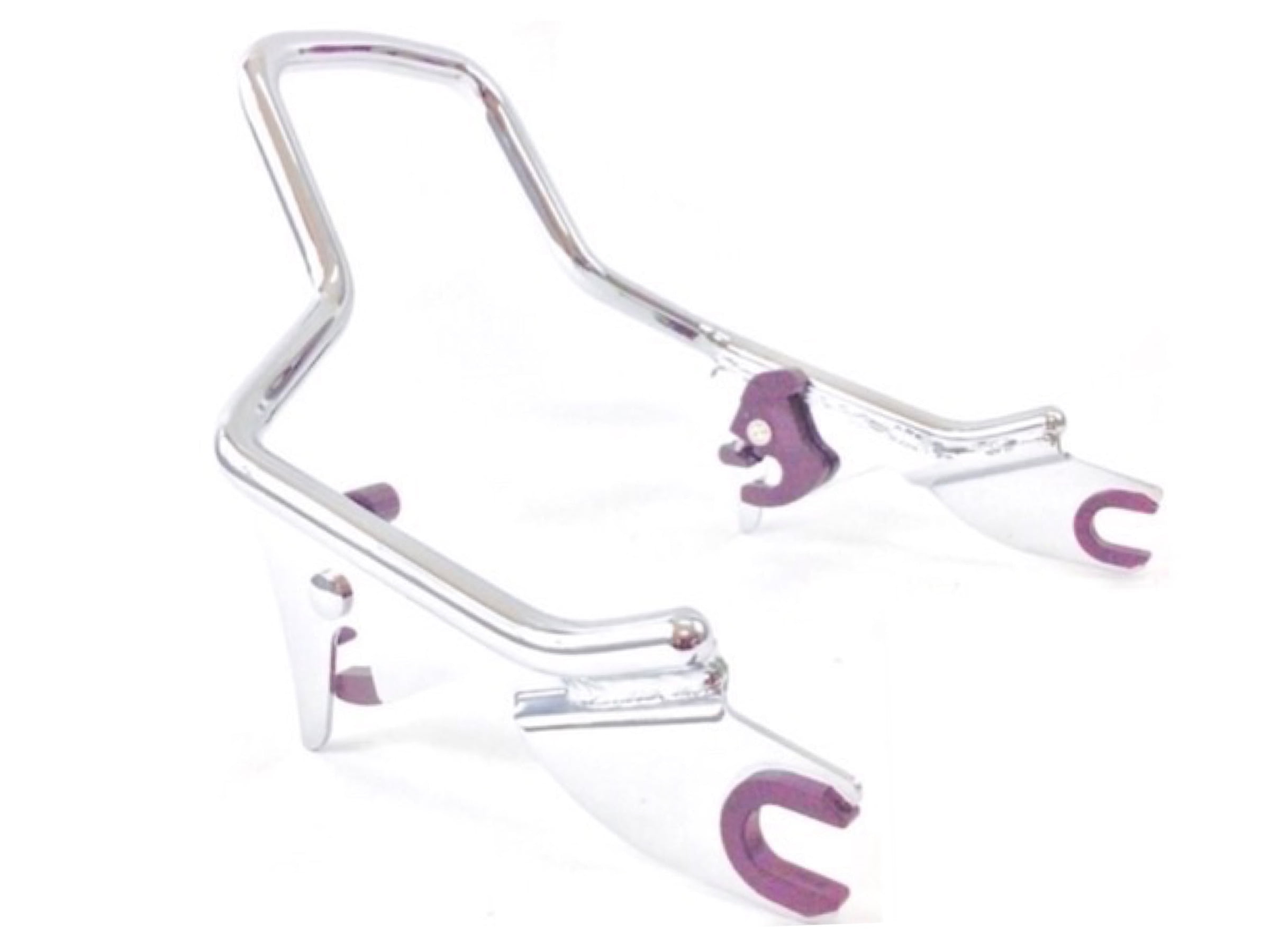 Chrome Short Low Passenger Backrest Sissy Bar for Harley Davidson