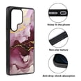 thumbnail image 2 of WIRESTER Shockproof Soft Rubber Cover Case for Samsung Galaxy S25 Ultra 6.8" 2025, Marble Gold And Purple, 2 of 5