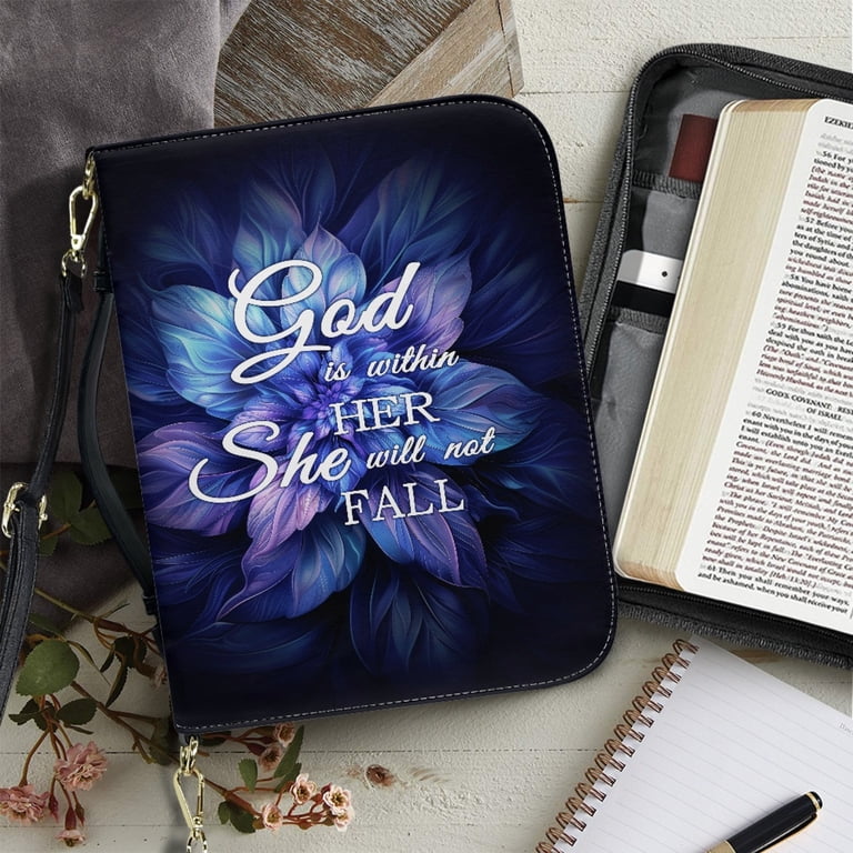 ZUXONGSY Boho Mandala Print Bible Cover Case for Women God Is