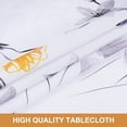 thumbnail image 6 of Floral Tablecloth 60x60 Inch Round, Flower Decoration Table Cloth for Spring Summer, Waterproof Fabric Wrinkle Free Table Cover for Kitchen, Dining Room, Party, Picnic, Camping, Yellow, 6 of 6