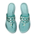 thumbnail image 2 of Tory Burch Women's Miller Flat Sandal, Teal, 7, 2 of 4