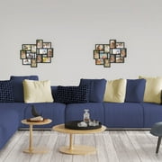 Lavish Home Photo Frame Collage for Twelve 4x6-inch Pictures (Black)
