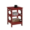 thumbnail image 3 of Convenience Concepts Omega End Table in Cranberry Red Wood Finish, 3 of 6