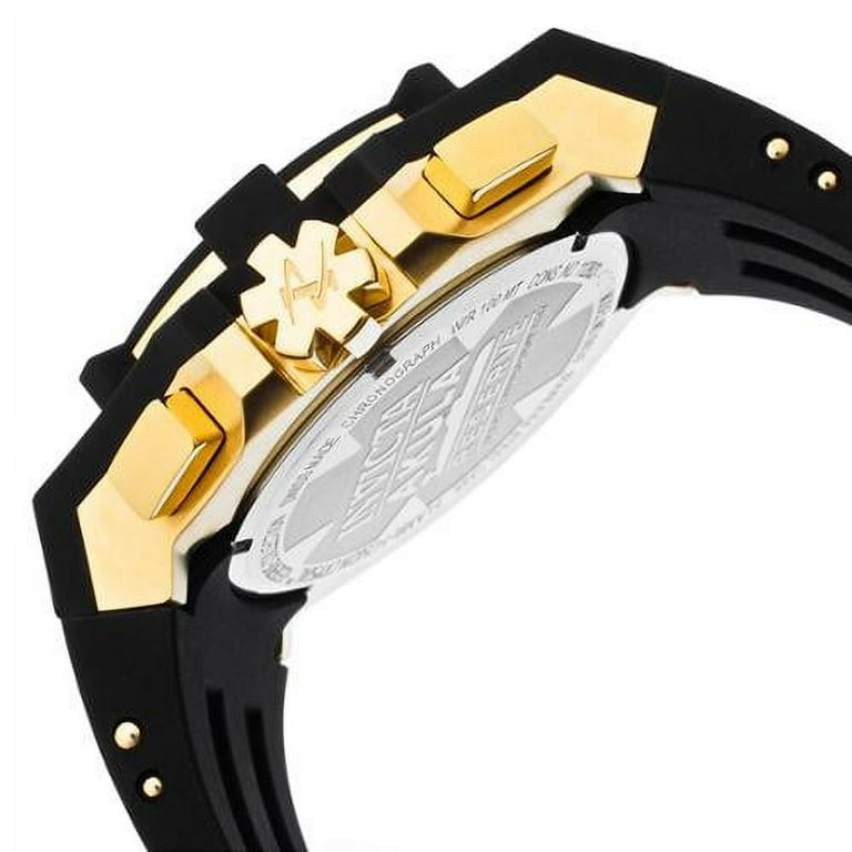 Invicta Men s 0639 Akula II Reserve Chronograph Black Dial Black Polyurethane Watch