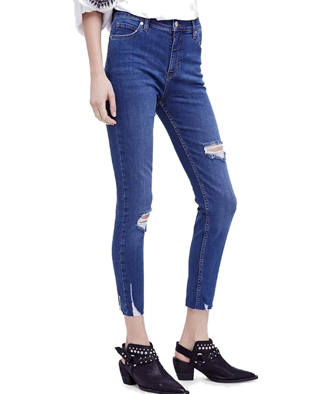 Free People | Shark Bite Blue Jeans 