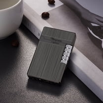 TOPRenddon Soft Flame Lighter, Traditional Flame Cigar Lighter with Adjustable Flame Dial, Vertical Ignition Roller, Metal Drawing Lighter