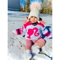thumbnail image 5 of Barbie Mesh Hockey Jersey Long Sleeve T-Shirt Toddler to Big Kid, 5 of 5