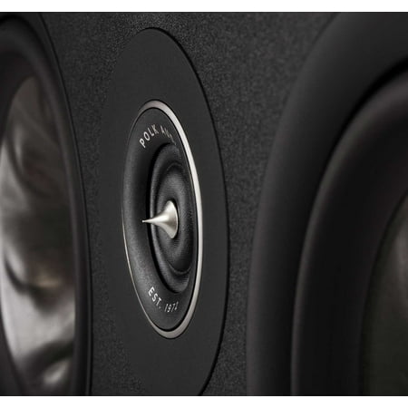 Polk Audio - Polk Reserve Series R400 Large Center Channel Loudspeaker, New 1" Pinnacle Ring Tweeter & Dual 6.5" Turbine Cone Woofers - Black
