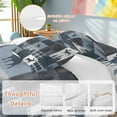 thumbnail image 2 of Vintage Miu Deer Bedding Duvet Cover Set Twin Size 4 Pieces Geometric Patchwork Plaid Abies Bedding Set with Zipper Closure, 1 Comforter Cover 68x86 Inches 1 Flat Sheet & 2 Pillow Cases, 2 of 7