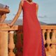 thumbnail image 3 of WILLBEST Vestido de Mujer de Longitud Media con Cuello Redondo, Informal, con Bloques de Color y Retazos de Encaje Grande, 3 of 3