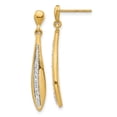 thumbnail image 3 of 14K Yellow Gold Diamond Post Earrings (0.246Ct), 3 of 4