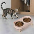 thumbnail image 4 of CREATITOY Stainless Steel Dual-Bowl Pet Feeder Dog Cat Food Water Bowl, 4 of 5
