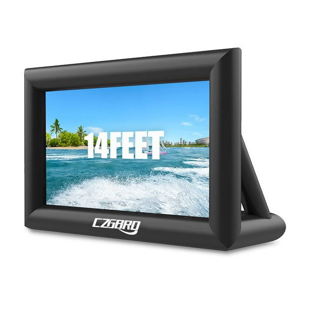 Pantalla de proyector inflable CZGBRO Outdoor 14 pies con ventilador