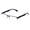 thumbnail image 2 of 3 Pairs Lightweight Rectangular Unisex Readers with Spring Hinge - Clear Blue Black Reading Glasses - Spring Hinge +4.00, 2 of 3