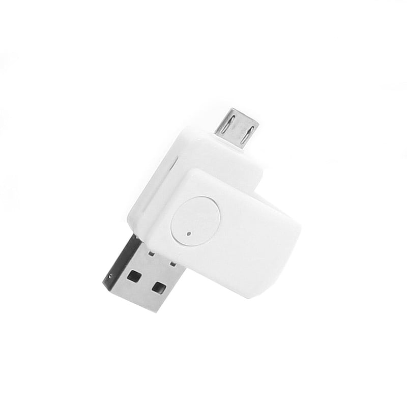 axGear USB MicroUSB 2 In 1 Card Reader OTG Adapter for Micro SD TF