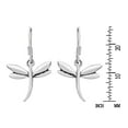 thumbnail image 3 of Playful Summer Dragonfly .925 Sterling Silver Dangle Earrings, 3 of 5