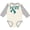 Natural and Heather, variant on Inktastic Hope- Teal Ribbon for Awareness of Ovarian Cancer Boys or Girls Long Sleeve Baby Bodysuit