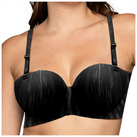 DVKOVI Women s Soft Underwire Lightly Lined T-Shirt Bra Push Up Bra Full Coverage Bra with Adjustable Straps Lightweight Memory Foam Cups