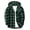 Green-14, variant on Men's Hooded Plaid Flannel Shirt Jacket Button Down Casual Gingham Fall Shacket Coat