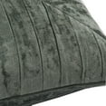 thumbnail image 2 of 14 x 26 Lumbar Accent Throw Pillow, Hand Pleated, Vintage, Forest Green, 2 of 5