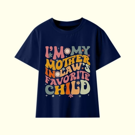

Vivianyo HD Girl s Toddler T-shirt Tops Toddler Baby Boys Girl Comfortable Solid Color Print Short Sleeve Cotton T-shirt Top Flash Picks Navy