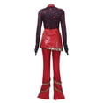 thumbnail image 4 of Red Princess Rise Red Cosplay Ensemble for Women Set of 3, Chic Top, Pants and Gloves Collection, Halloween Costume for Anime Masquerade Birthday Party, 4 of 8