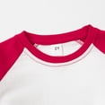 thumbnail image 3 of RUTAYY Boys Sweatshirt Long Sleeve Color Block Raglan Basic Daily Pullover Tops Red, 3 of 7