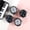 2pcs White+2pcs Black, variant on 4pcs High-end Ring Watch Versatile Niche Couple Finger Watch Mini Clock Creative Electronic Watch Gift