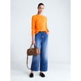 thumbnail image 2 of Free Assembly Women's and Women's Plus Cashmere Sweater with Long Sleeves, Sizes XS-4X, 2 of 5