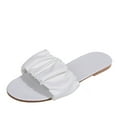 thumbnail image 2 of Womens Clothes 2026 ! asdoklhq Sandals for Women Under $10,Sandals Women Flat Slippers Open Toe Comfy Beach Roman Shoes Flip Flop, 2 of 6