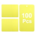 thumbnail image 1 of 100 Pcs Etiquetas de Envío de Plástico Amarillo, 3.5" x 2" Etiquetas de Etiquetado Impermeables Perforadas para Equipaje, Garaje, Etiqueta de Inventario, 1 of 7