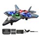 thumbnail image 3 of Avión de control remoto de espuma, dron largo irrompible con luz, modelo de avión de combate de control remoto para niños, juguete con gancho a presión, 3 of 4