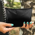 thumbnail image 3 of High Temperature Resistant Document Bag Fiberglass Bag Storage Guard Safe Zipper Pouch Money Cash Protection Bag (Black), 3 of 4