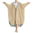 thumbnail image 1 of SHIXIAOO Poncho de Pluie pour Adultes Unisexe Long Imperméable Extérieur avec Capuche Matériau PU Léger à la Mode pour Cyclisme Randonnée Voyage Veste Décontractée pour Femmes Grande Taille Gilet Femme Veste à Capuche Automne, 1 of 5